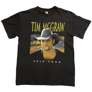 TIM McGRAW 2010 Tour T Shirt w/ Lady Antebellum 2 Sided Size Medium